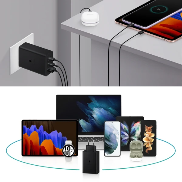 Samsung Fast kucni punjac PD 65W crni bez kabla (EP-T6530-NBE)