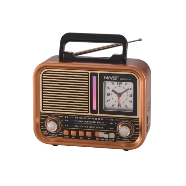 Prenosni retro RGB Bluetooth radio + sat 7778BT