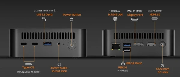 Mini PC Blackview MP100 Pro R5-7430U/16GB/NVMe 512GB/Win11 Pro