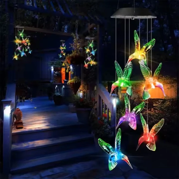 Viseća solarna RGB LED lampa ''ptičice'' 11421