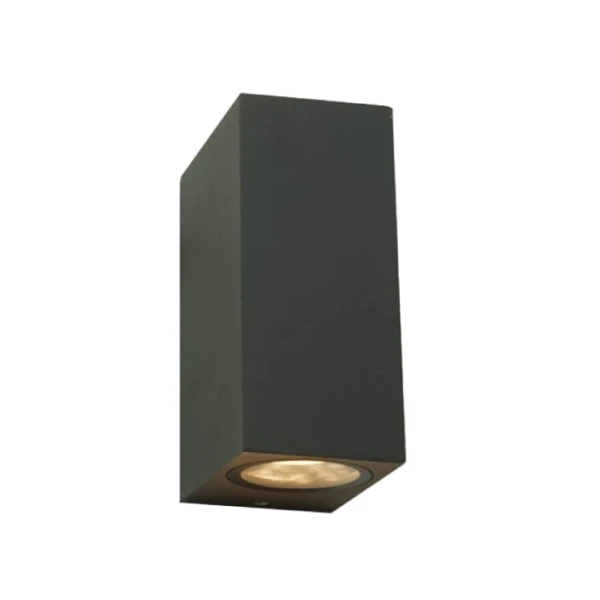 Zidna lampa 2xGU10 IP65 tamno siva