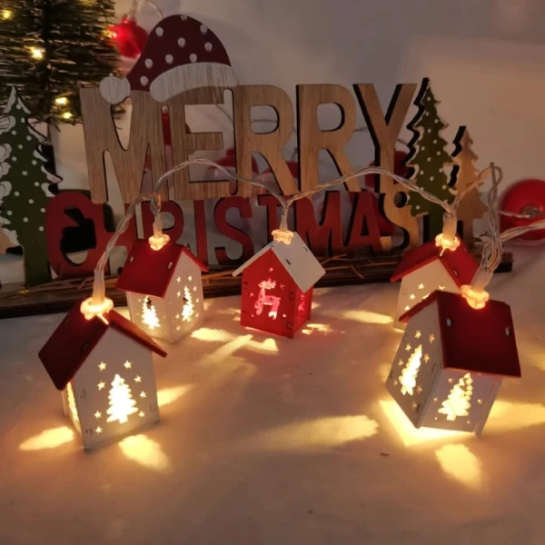 LED svetleći niz ''kućice'' 0.9m
