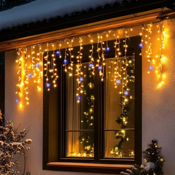 Svetleći niz sa 300 toplo belih LED dioda 5m