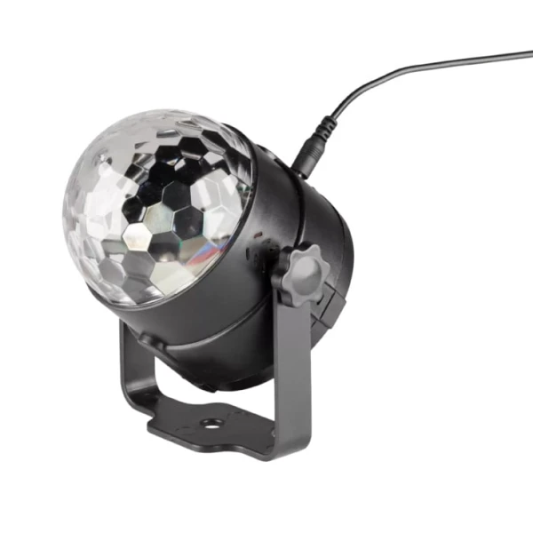 Mini RGB disko kugla 80mm, USB, do 100m2