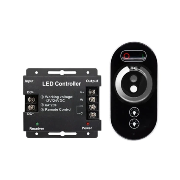 Dimer za LED trake, touch daljinski 216W