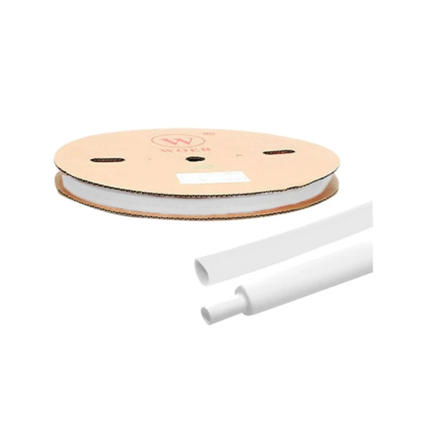Termoskupljajući bužir 6mm beli 100m
