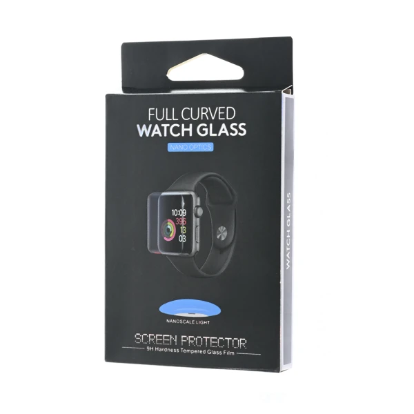 Zastitno staklo Tempered Glass Premium UV Glue Full Cover + Lampa za Apple Watch 10/11 42mm