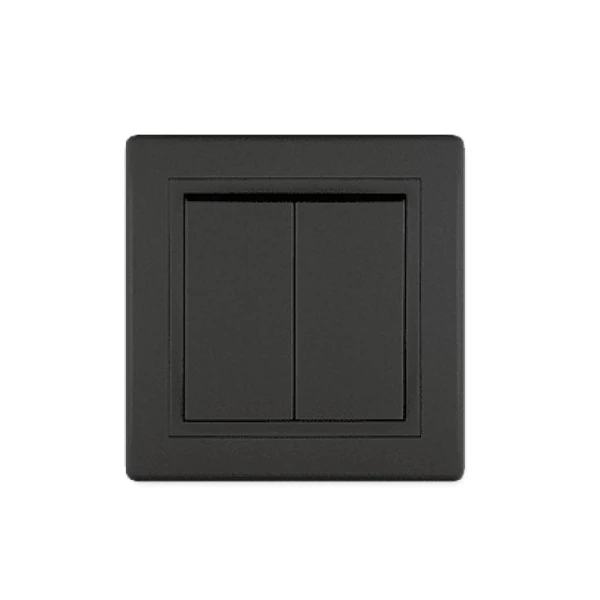 Sklopka serijska 10A 250V crna soft
