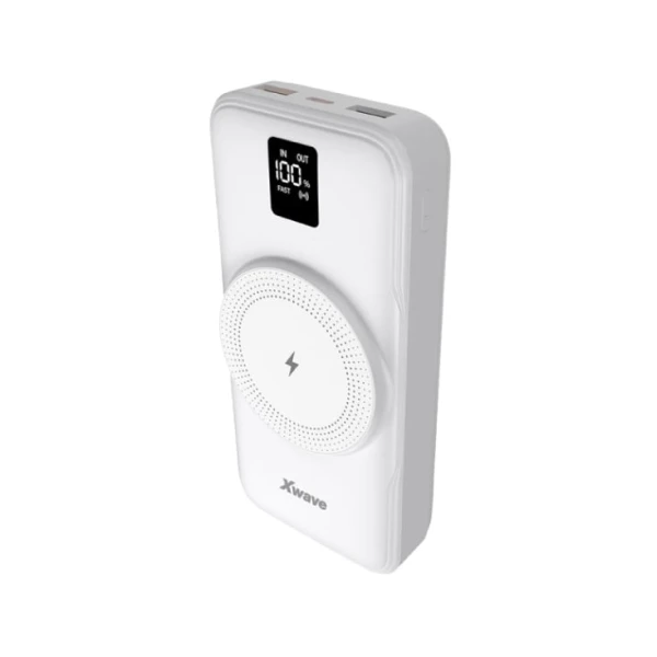 Xwave Power bank eksterna baterija 20000mAh/20W/15W wireless/PD/QC3.0 (bela)