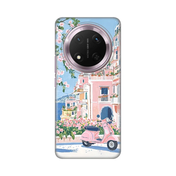 Torbica Silikonska Print za Honor Magic 7 Lite Pink Italy