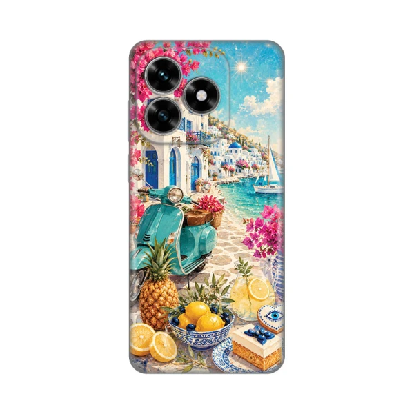Torbica Silikonska Print Skin za Honor X5c Plus Summer in Greece