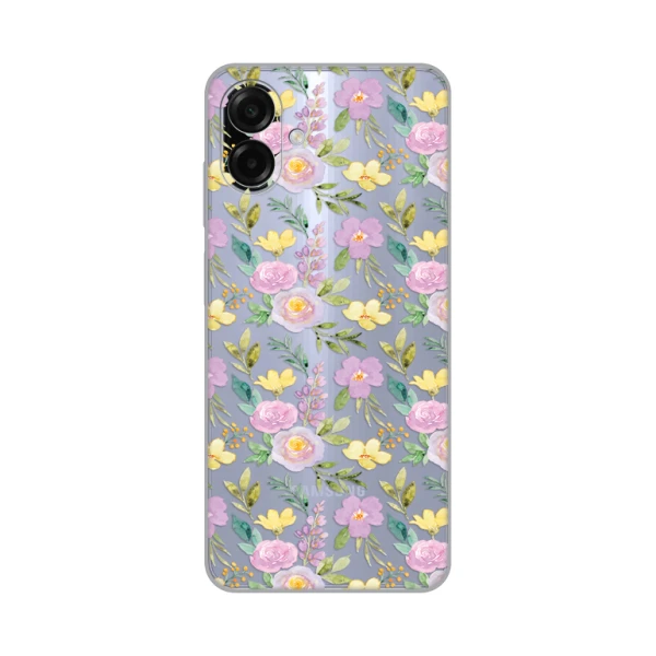 Torbica Silikonska Print Skin za Samsung A075F Galaxy A07 Soft Flowers