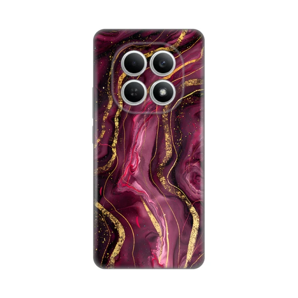 Torbica Silikonska Print za Xiaomi Redmi Note 15 5G Burgundy