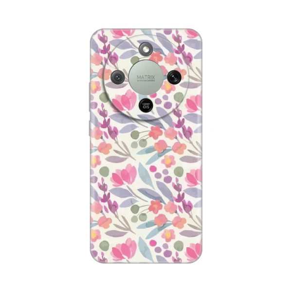 Torbica Silikonska Print za Honor Magic 8 Lite Watercolor Flowers