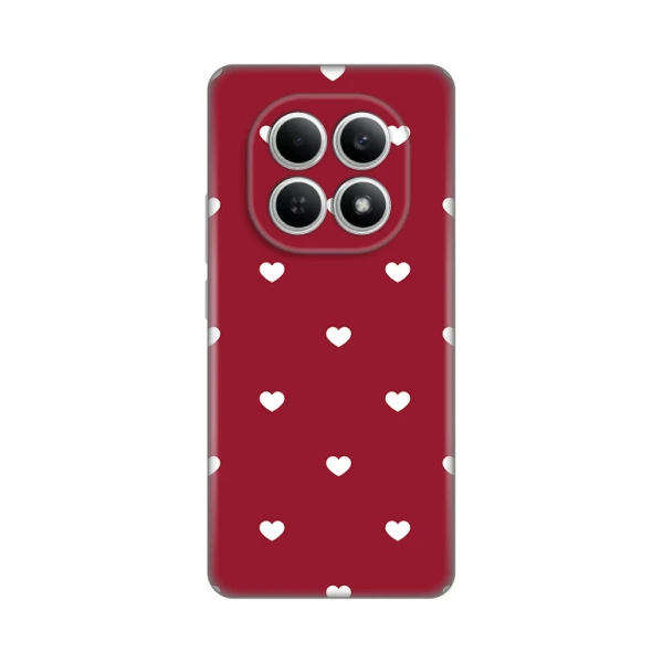 Torbica Silikonska Print Skin za Xiaomi Redmi Note 15 4G/5G Burgundy Hearts