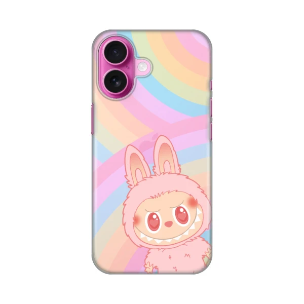 Torbica Silikonska Print Skin za iPhone 16 6.1 La Bubu Rainbow