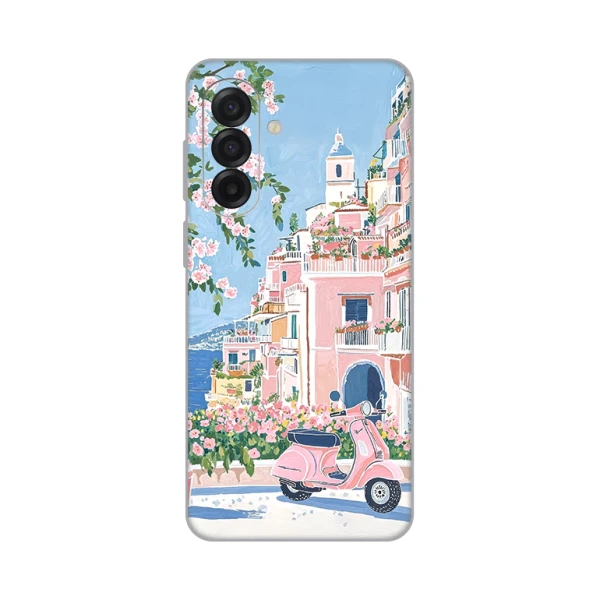 Torbica Silikonska Print za Samsung A175F Galaxy A17 Pink Italy