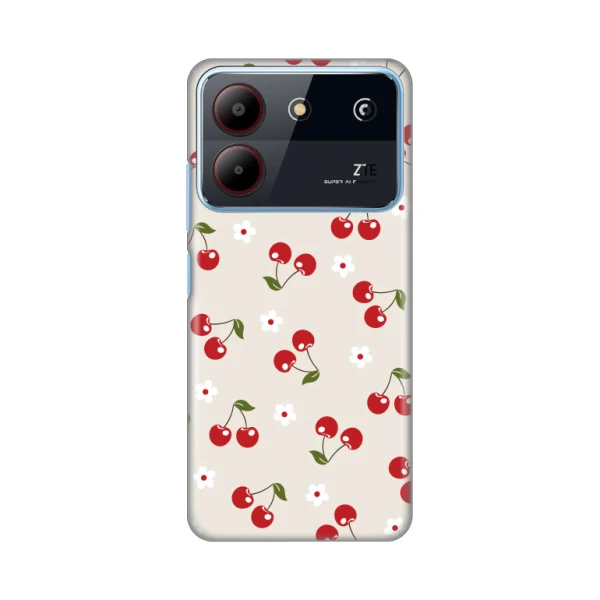 Torbica Silikonska Print za ZTE Blade A54 Cherry and Flowers