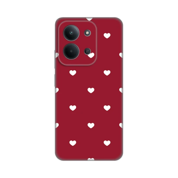Torbica Silikonska Print Skin za Xiaomi Redmi 15C 4G Burgundy Hearts