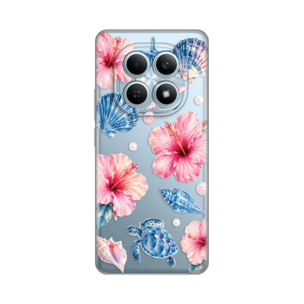 Torbica Silikonska Print Skin za Xiaomi Redmi Note 15 4G/5G Hibiscus Sea