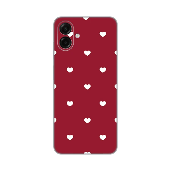 Torbica Silikonska Print Skin za Samsung A075F Galaxy A07 Burgundy Hearts