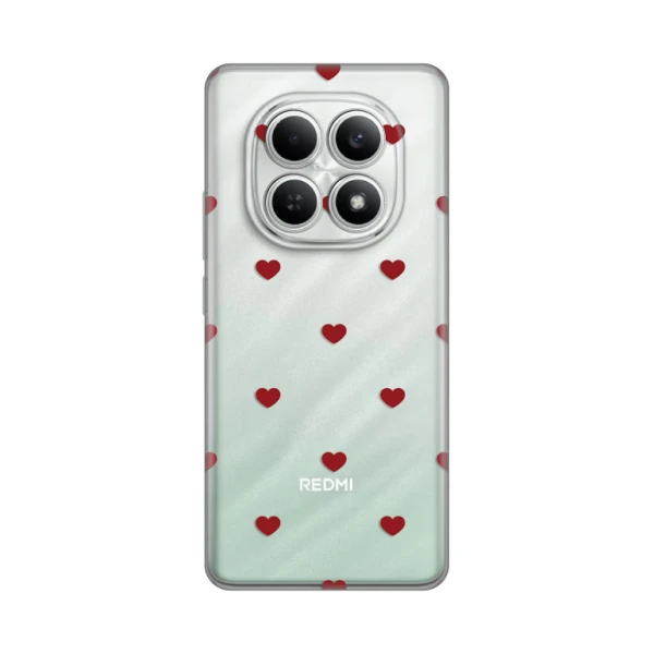 Torbica Silikonska Print za Xiaomi Redmi Note 15 4G Red Hearts