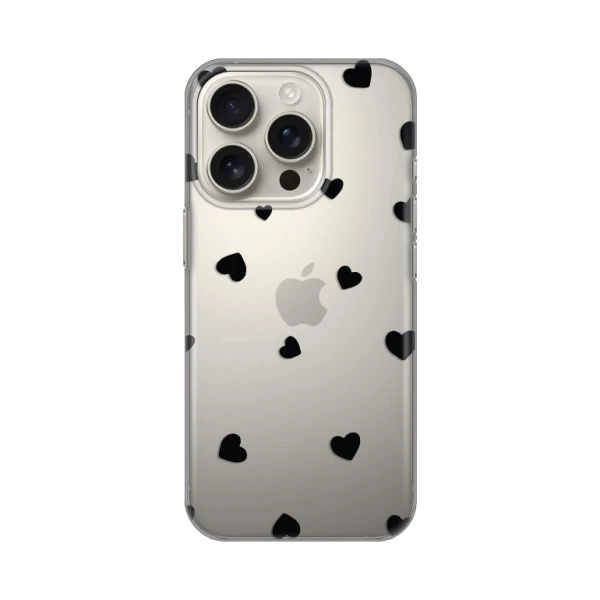 Torbica Silikonska Print Skin za iPhone 16 Pro 6.3 Hearts