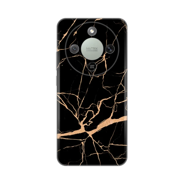 Torbica Silikonska Print za Honor Magic 8 Lite All Black