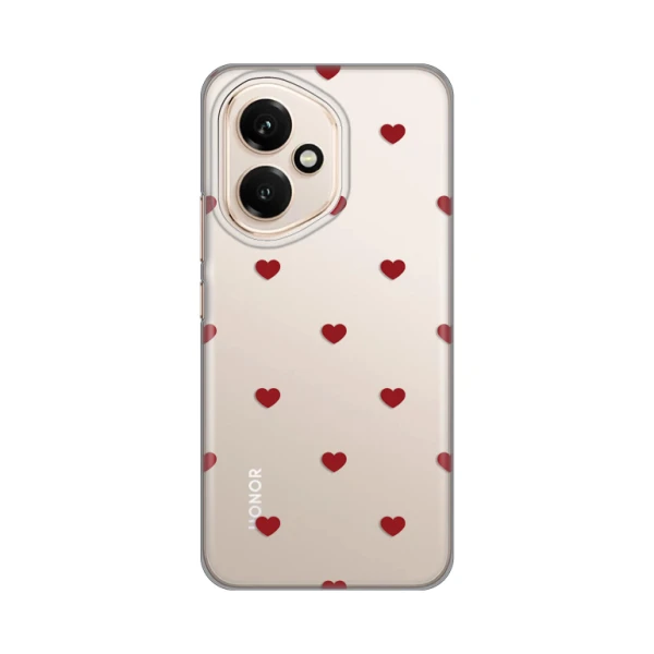 Torbica Silikonska Print za Honor 400 Red Hearts