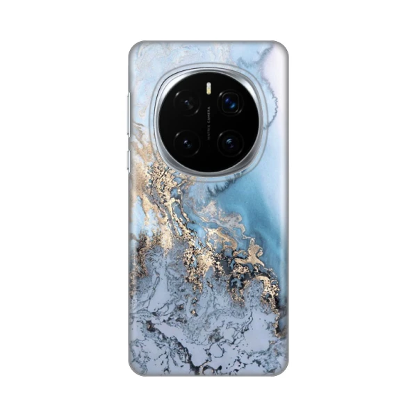 Torbica Silikonska Print za Honor Magic 7 Pro Blue Gold Marble
