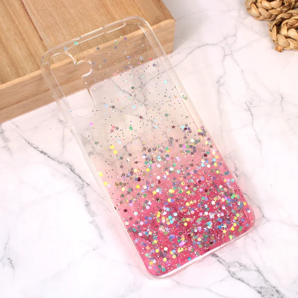 Torbica Silikonska Glitter za Samsung A156F Galaxy A15 5G roze