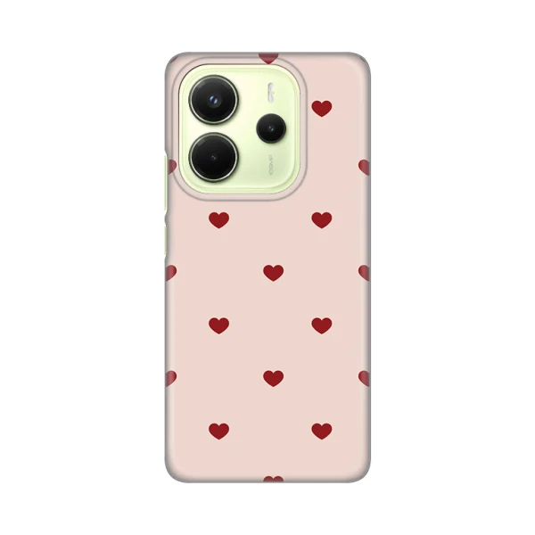 Torbica Silikonska Print za Xiaomi Redmi Note 14 4G (SRB) Beige Hearts