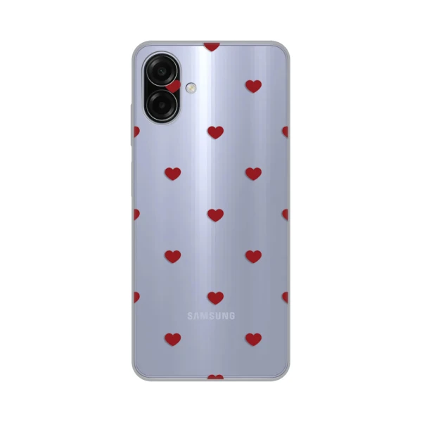 Torbica Silikonska Print za Samsung A075F Galaxy A07 Red Hearts