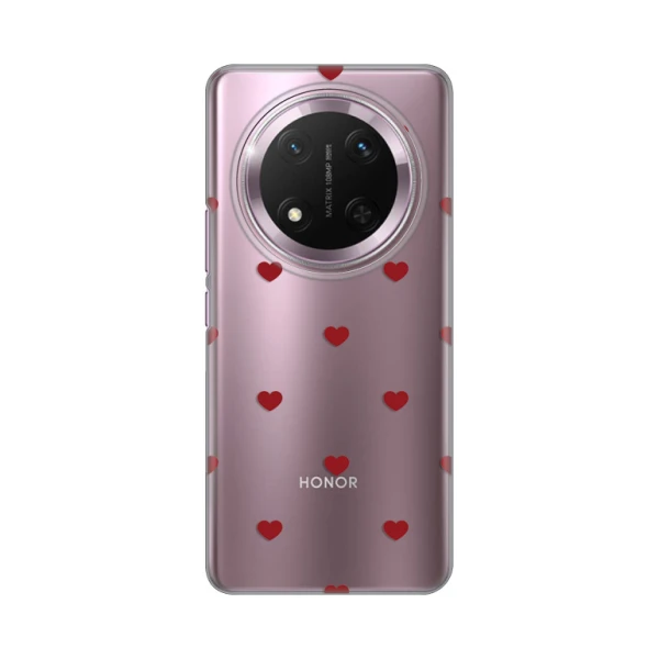 Torbica Silikonska Print za Honor Magic 7 Lite Red Hearts