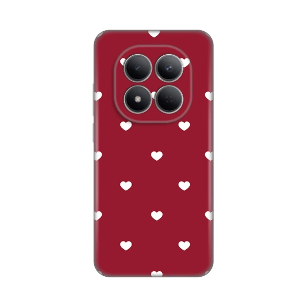 Torbica Silikonska Print Skin za Xiaomi Redmi Note 15 Pro 5G Burgundy Hearts