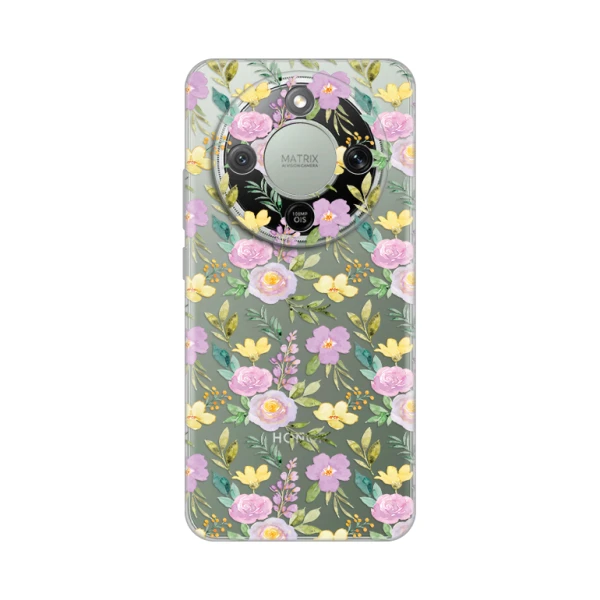 Torbica Silikonska Print Skin za Honor Magic 8 Lite Soft Flowers