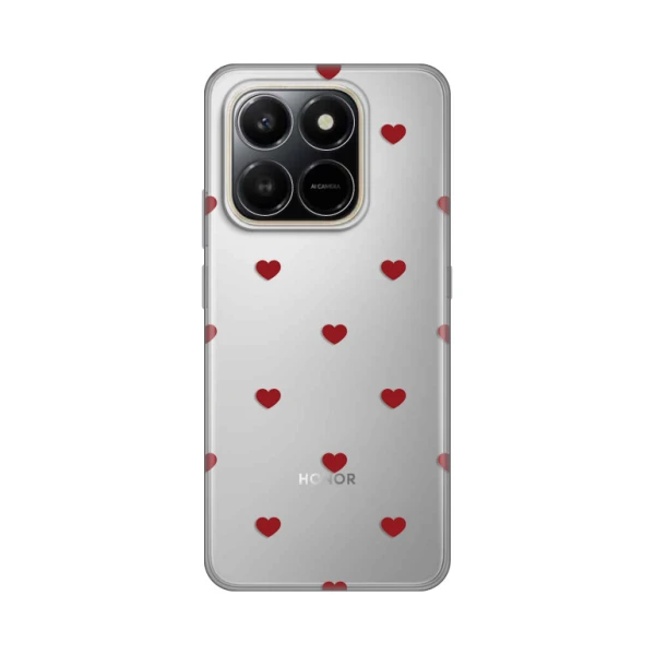 Torbica Silikonska Print za Honor X7d 4G/400 Smart 5G Red Hearts