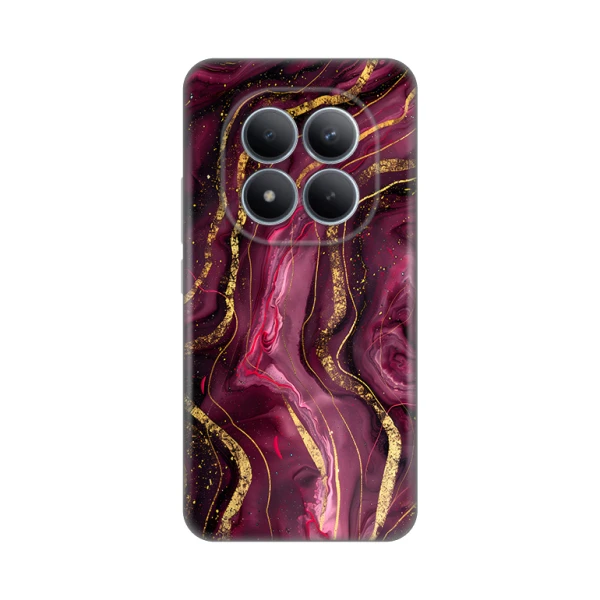 Torbica Silikonska Print za Xiaomi Redmi Note 15 Pro Plus 5G Burgundy