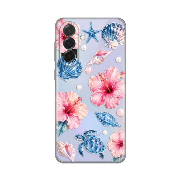 Torbica Silikonska Print Skin za Samsung A376B Galaxy A37 5G Hibiscus Sea