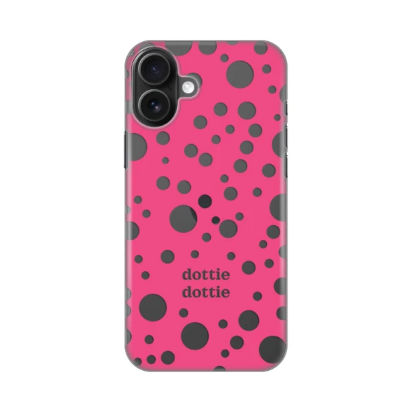 Torbica Silikonska Print Skin za iPhone 16 Plus 6.7 Dottie Dottie Pink