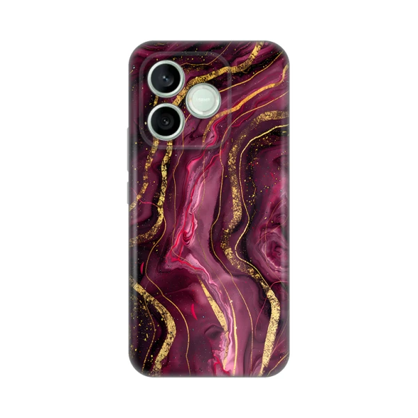 Torbica Silikonska Print za Honor 600 Lite Burgundy