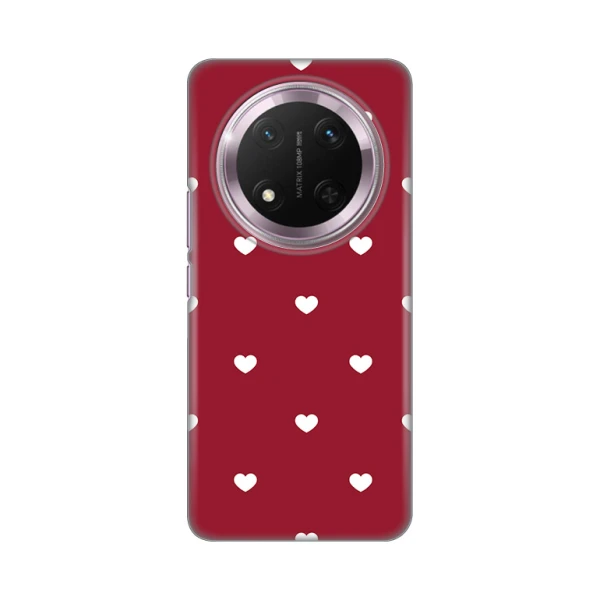 Torbica Silikonska Print Skin za Honor Magic 7 Lite Burgundy Hearts