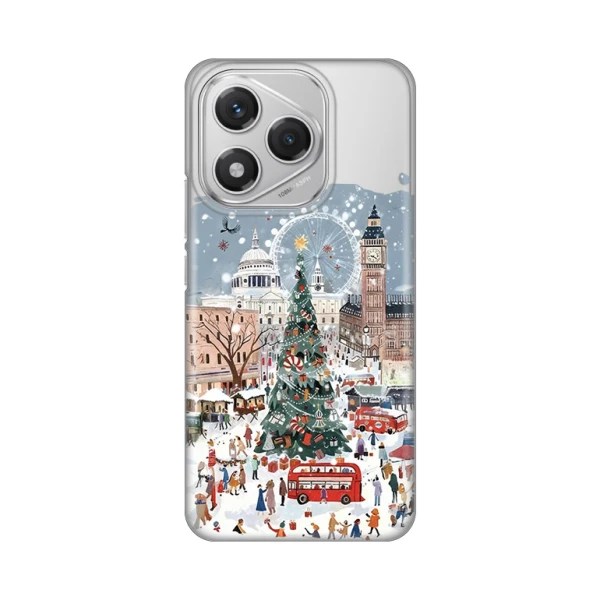 Torbica Silikonska Print Skin za Honor 400 Lite Christmas Town