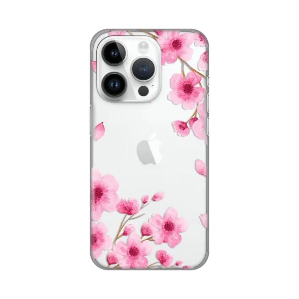 Torbica Silikonska Print Skin za iPhone 14 Pro 6.1 Rose flowers