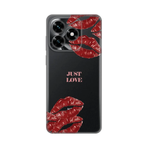 Torbica Silikonska Print Skin za Honor X5c Plus Just Love Pink