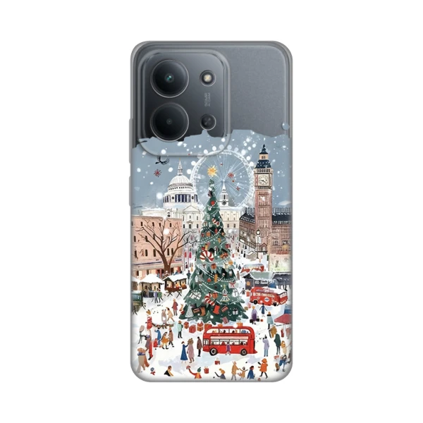 Torbica Silikonska Print Skin za Xiaomi Redmi 15C 4G Christmas Town