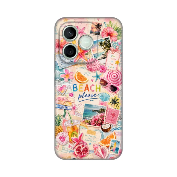 Torbica Silikonska Print Skin za Honor 600 Lite Beach Please