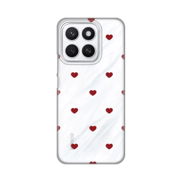 Torbica Silikonska Print za Honor X8c Red Hearts