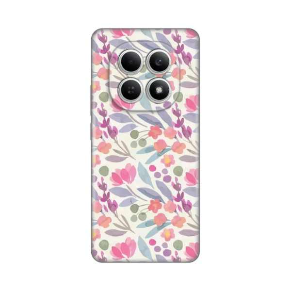Torbica Silikonska Print za Xiaomi Redmi Note 15 4G Watercolor Flowers