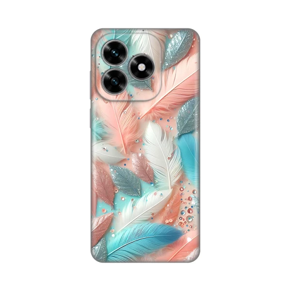 Torbica Silikonska Print za Honor X5c Plus Pastel Feathers